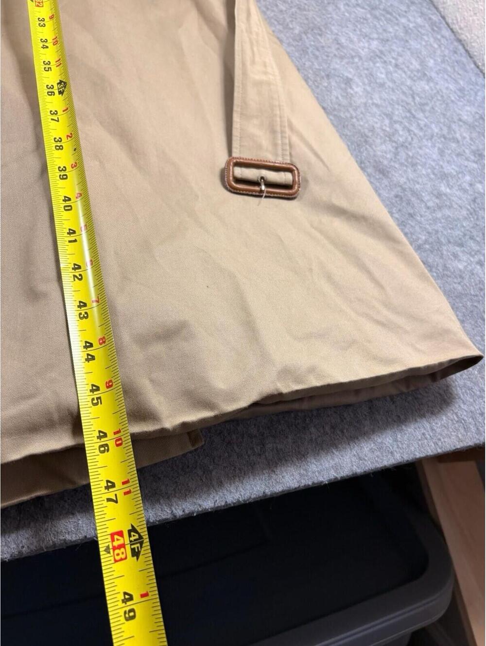 Vintage Burberrys Beige Trench Coat Made in England Womens Size 10 Petite - Picture 9 of 9